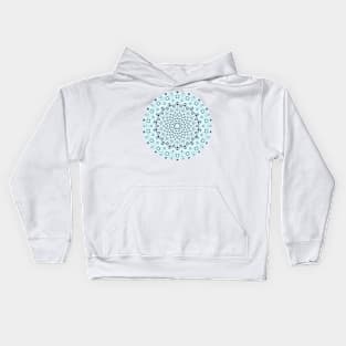 Blue/Purple Spiral Pattern Kids Hoodie